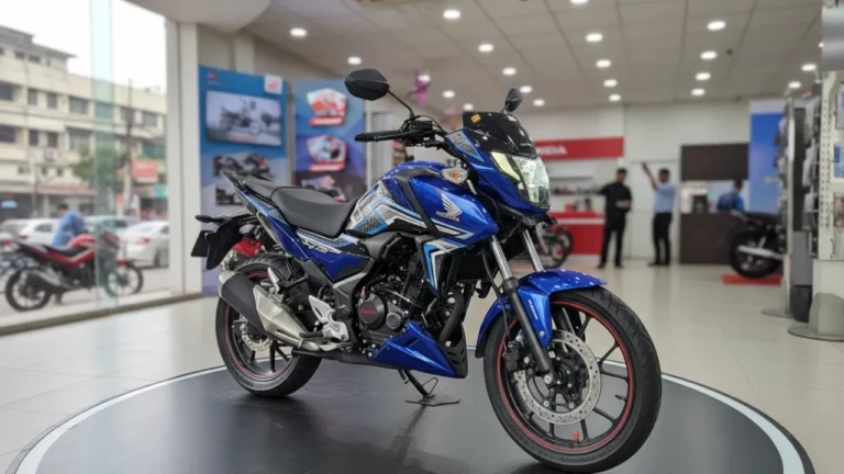 2025 Honda SP 125cc bike in Pearl Siren Blue